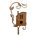 Vogelhaus-Gartenstecker aus Metall Vogelhaus mit Stange Vogelhäuser für draußen mit Stange zur Dekoration von Gärten und Höfen im Freien