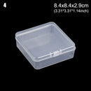 8Styles Plastic Storage Box Small Square Clear Black Box For Jewelry Diamond Embroidery Craft Bead Pill Home Storage Supply