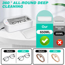 DayPlus Professional 650ML Ultrasonic Cleaner Sonic Wave Tank Glasses Watch Jewellery Cleaning Machine Tool
