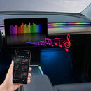 Auto-LED-Ambientebeleuchtung USB 64 Farben Acrylstreifen 110cm Vollfarben RGB Auto Innenraum Versteckte App Fernbedienung Atmosphäre Lampe