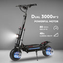 6000W Powerful Electric Scooter 60V 38Ah Max Speed 80km/h 80km Range 11'' Tire Dual Shock Absorbing Folding EScooter for Adults