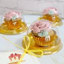 Mini Dessert Cake Box Transparent Cupcake Pastry Baking Packaging Boxes Wedding Birthday Party Gift Packing Decortion Supplies