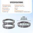 SucceBuy Razor Wires Razor Barbed Wire Razor Wire Fencing Fence Double Spiral Barbed Wire Galvanized Wire Rolls Razor for Garden