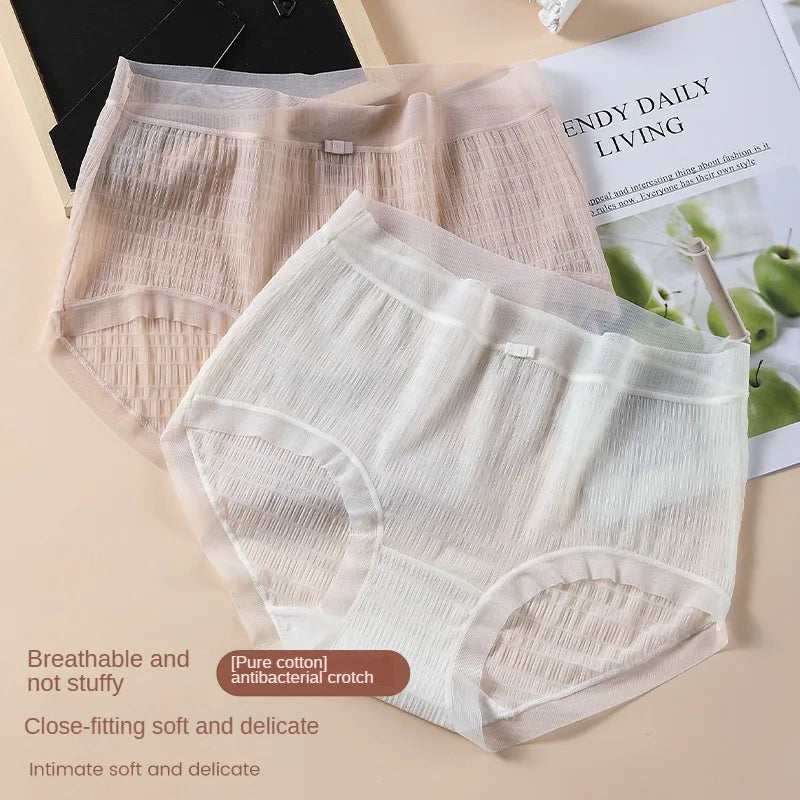 Sexy Women's Panties Silk Seamless thinly Underwear Girls Lingerie comforts Traceless Briefs Mid Waist Panties Women Underpant