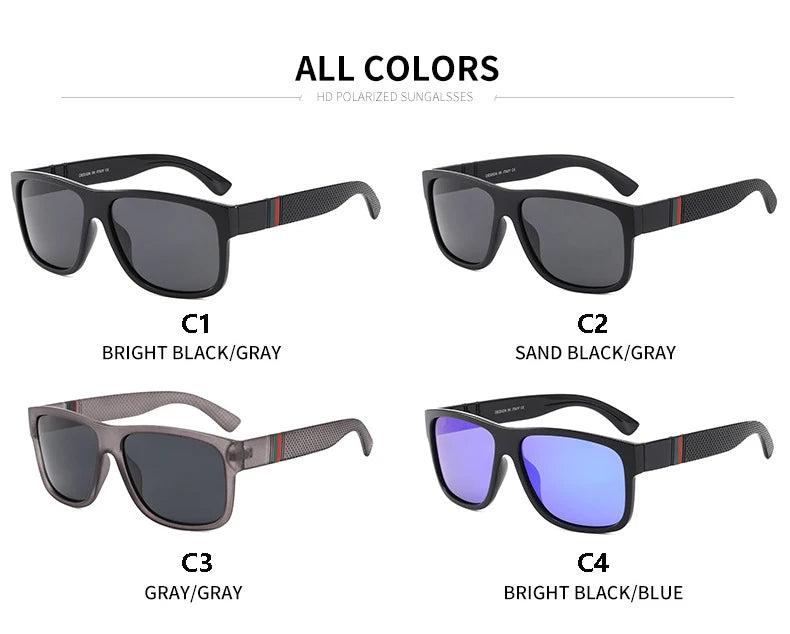 Men's Polarized Sunglasses Luxury Driving Sun Glasses For Men Classic Male Eyewear Sun Goggles Travel Fishing Sunglasses UV400