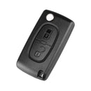 Dandkey Flip Folding 2/3/4 Buttons Car Remote Key Shell Fob Case For Peugeot 207 307 308 407 607 807 For Citroen C2 C3 C4 C5 C6