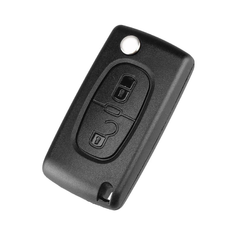 Dandkey Flip Folding 2/3/4 Buttons Car Remote Key Shell Fob Case For Peugeot 207 307 308 407 607 807 For Citroen C2 C3 C4 C5 C6