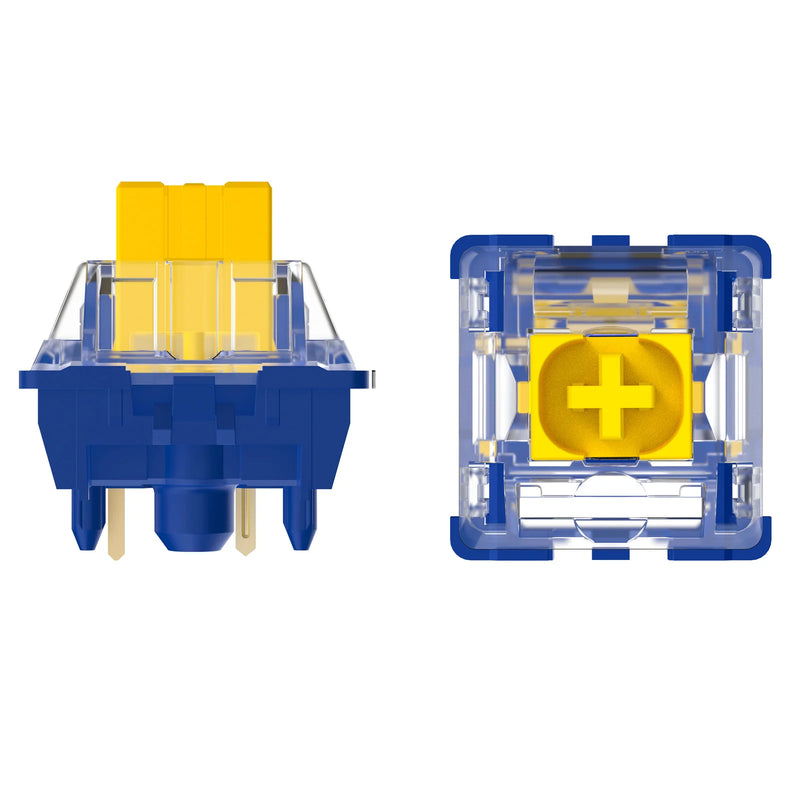 DUROCK Speed Silver Switches 1mm Actuation Linear Switches Thocky 56g Long Spring JWK Splash Brothers Gaming Keyboard Switches