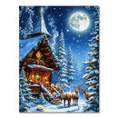 5D DIY Diamond Painting Milu Deer Full Diamond Mosaic Embroidery Christmas Scene Cross Stitch Art Home Decor New Arrivals