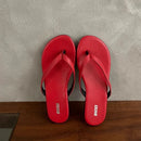 SUOJIALUN 2025 Summer New Brand Women Slipper Fashion Narrow Band Slip On Flip Flops Soft Flat Heel Outdoor Casual Dress Slides