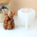 Multi Style Easter Rabbit Candle Silicone Moulds 3D Animal Crafts Resin Gypsum Soap Mold DIY Ice Block Baking Tool Home Gift