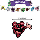 Smiling Critters Birthday Party Decoration Disposable Tableware Set Plate Balloons Banner Cake Topper Party Supplies Baby Shower