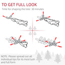 6' Snow Flocked Artificial Christmas Tree Pencil Xmas Tree W/ Branch Tips Pink