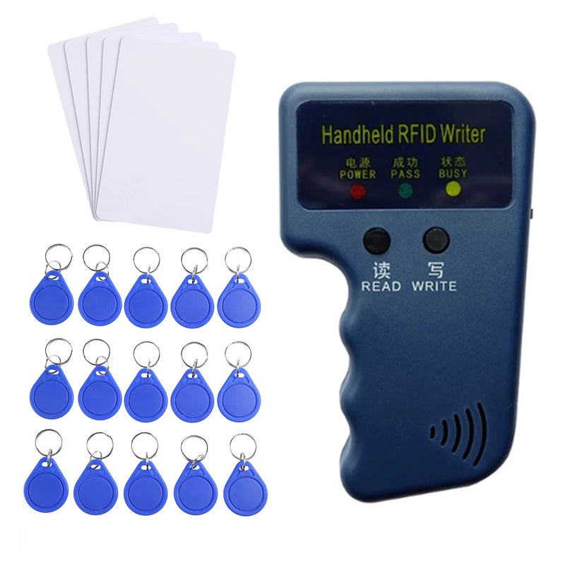 Handheld 125KHz RFID Copier ID Reader Writer Access Control Card Duplicator Cloner Encryption Card Writer Smart Key Copier