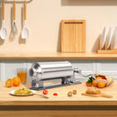 3L Sausage Stuffer With 8Pcs Tubes Manual Stainless Steel Horizontal Sausage Maker Filling Filler Meat Filling Kitchen Machine