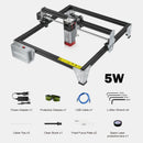 LASER TREE K1 Mini Laser Engraving Machine with 5W 10W Laser Head Laser Engraver Cutter Woodworking TTL Blue Light Laser Module