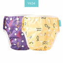 HappyFlute 2er-Pack Baby Schwimmwindel Wasserdicht Verstellbare Stoffwindeln Bademode für Kinder Badehose Schwimmunterricht/Urlaub