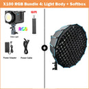 The Luminary X100 | Professional 100W RGB & Bi-Color COB LED Studio Light