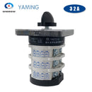 YMZ12-32/3 Change Over Selector 32A 3 Poles 3 Position Silver Contact Manual Transfer On-off-on Rotary Cam Switch LW31