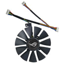 NEW 87MM 6PIN RX VEGA64 VEGA56 GPU Fan，For ASUS ROG-STRIX-RX 590 580 570 480、GTX 1080 1070 1060、R9 390 Video card cooling fan