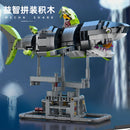 747+PCS Mech Series Shark Kit Marine Animal Technology Model Brick Birthday Gift Toy Adult Christmas Easter Festive Gift Giving