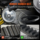 VEVOR Go-Kart Torque Converter Go-Kart Clutch Kit Series Asymmetrical Driver Pulley Replacement with Drive Belt  Small Engines