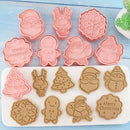 Mehrere Sets DIY Tortendekorationswerkzeuge Weihnachtsplätzchenausstecher Cartoon-Keksausstecher DIY Fondantform Backwerkzeuge für die Küche