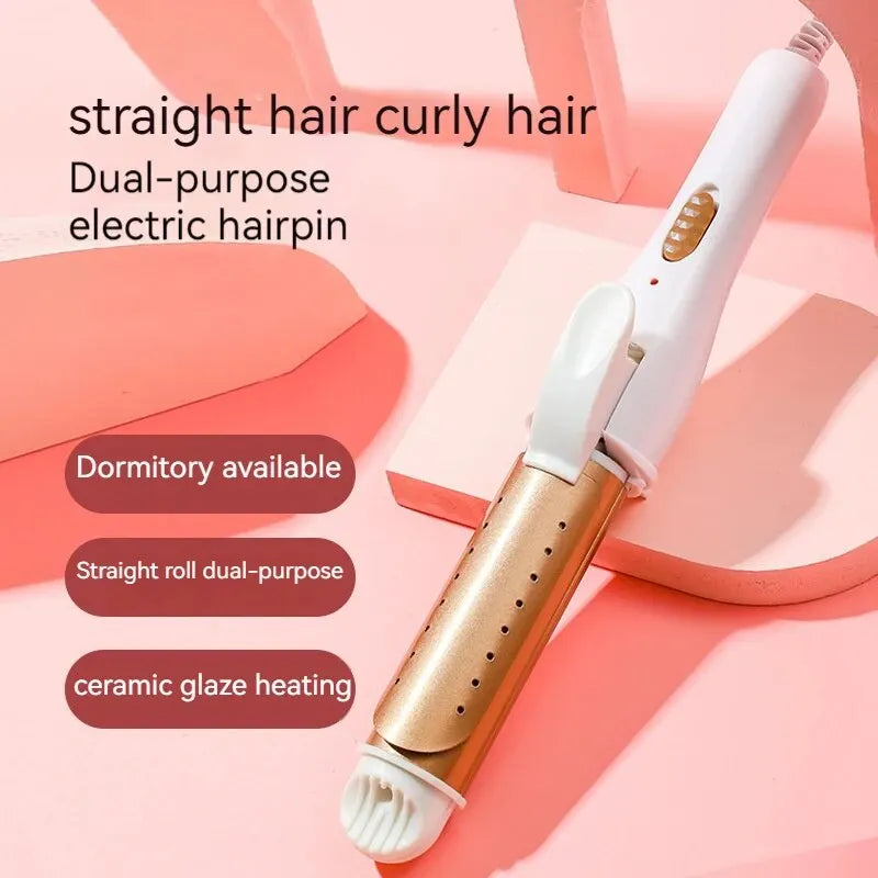 Straight Hair Straightener Hair Curler Household Adult Student Electric Splint Curling Stick Two-in-one Electric Board Clip