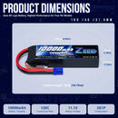 2pcs Zeee 3/4S Lipo Battery 14.8V 120C 10000mAh Softcase with EC5 Plug for RC Car Tank Truck Train FPV Drone RC Racing Parts