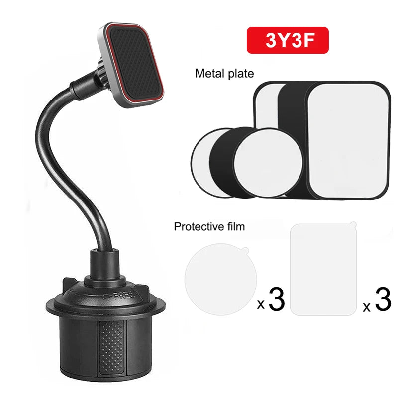 Adjustable Gooseneck Cup phone Holder Magnetic Car Cup Holder Phone Mount Long Arm Phone Cup Holder For Xiaomi Redmi Note 7 GPS