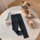 Children Cotton Leggings Girls Spring/Fall Pants Korean Solid Kids Fitting Long Pant Stretchy Tights Trousers Baby Bottoms Cloth