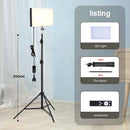 50W 3000k-6500k Bi-color LED Fill Lamp Video Light Panel Photography Lighting Live Stream Photo Studio Light with Tripod Stand