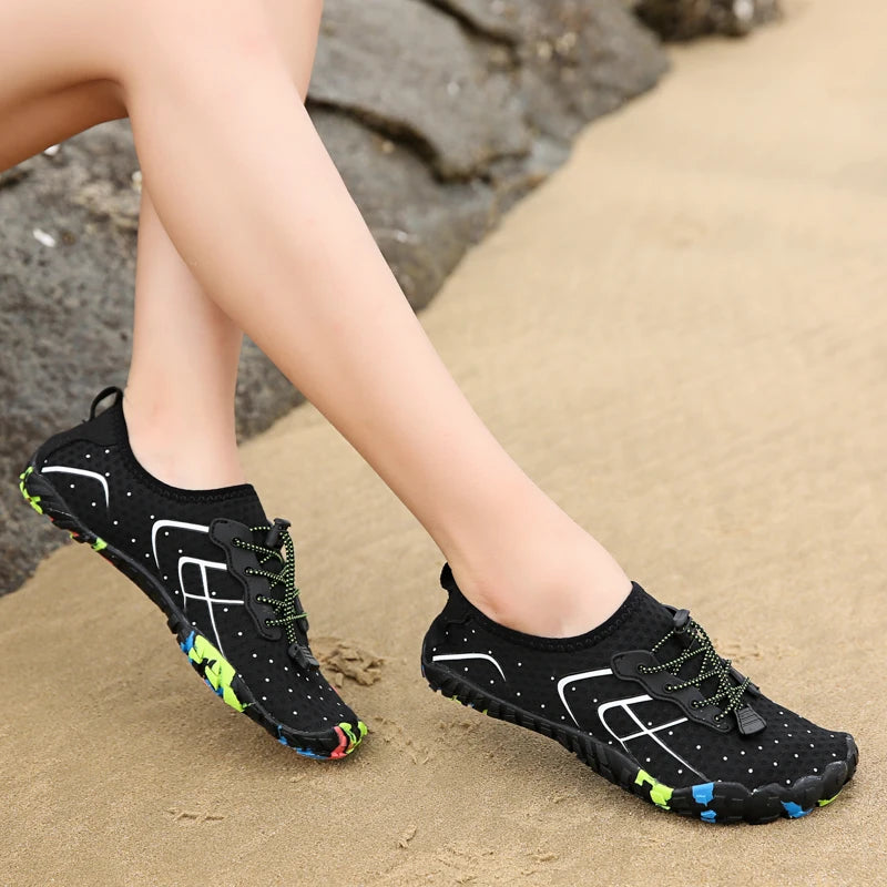 New Casual Water Shoes Quick-Dry Breathable Anti-Slip Upstream Shoes Wear-Resistant Multifunctional Barefoot Beach Sneakers