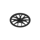 Gobricks 10PCS 58088 Bricks Wheel Cover 7 Spoke with Axle Hole Parts 56mm D Compatible MOC Building Block Adult Kids DIY Gift