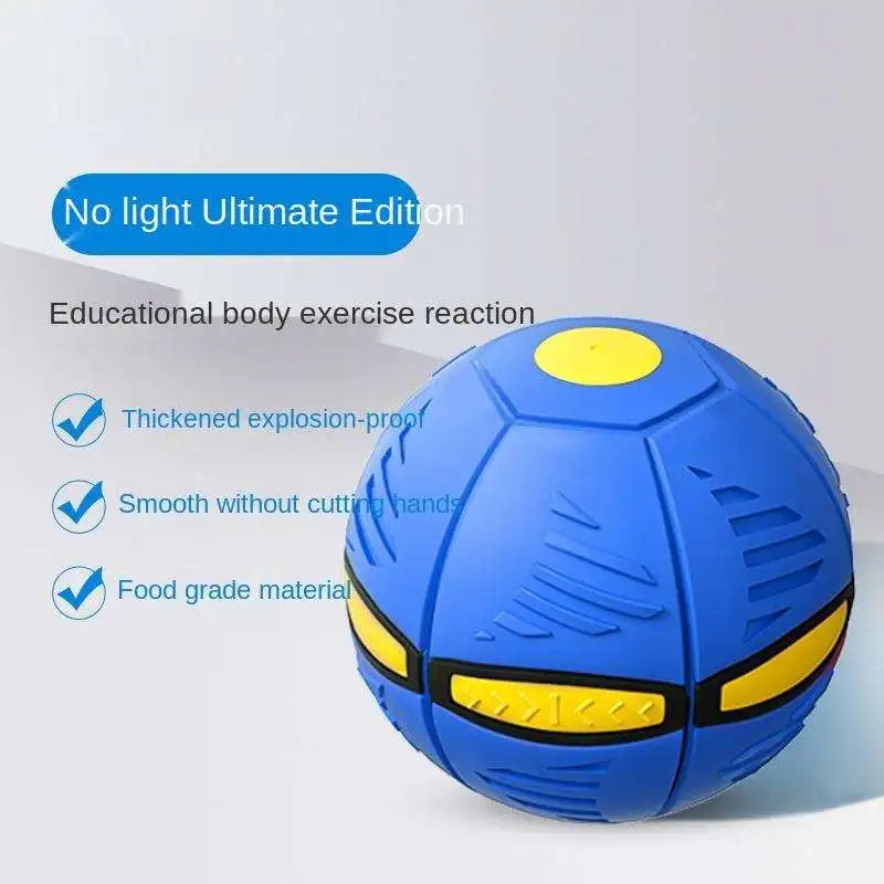 Blue Flying Saucer Ball Outdoor Parent Children Toy Foot Magic Deformation Foot Pressure Decompression Vent Ball