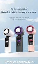 4000mAh Rechargeable Handheld Turbo Fan 199 Gear Wind Speed Semiconductor Refrigeration Cooling Fan Portable Personal Fan