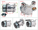 Universal Automotive 12V 24V A/C Air Conditioning Kit for Truck Minibus Van Tractor Digger RV Excavator AC Air Conditioner