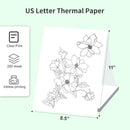 A4 Thermal Paper 200 Sheet Fanfold Printing Paper for Thermal Printer L81/A81/ A80 Compatible with PeriPage A40 BPF-free