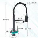 The Double Stream | Brass Kitchen Faucet With Built-In Water Filter