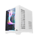 Black MINI Gaming Computer Case MATX Panoramic Side Transparency Without Pillars Support 240 120 WaterCooler Desktop Chassis