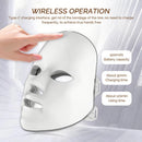 Elysian Aura | 7-Color Wireless LED Facial Therapy Mask | 60 LEDs High-Intensity Photon Skin Care