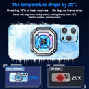 HL01 Mobile Phone Semiconductor Magnetic/ Back-clip Cooling Radiator PUBG 15W Freeze Game Cooler for IOS Android Cool Heat Sink
