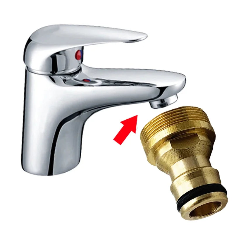 5/1Pcs Universal Kitchen Faucet Adapters Brass Tap Connector Mixer Hose Adaptor Garden Threaded Faucet Watering Garden Tools