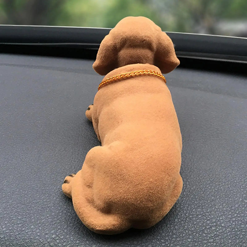 Bobble Head Dog Puppy Figurine Desktop Ornament Car Decoration Kids Toy