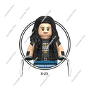 Hot Toys Movie Mini Action Figure Toys Wolverine Lady Deadpool Cowboy Kidpool X-23 Kimiko Human Torch Blade Building Blocks Gift