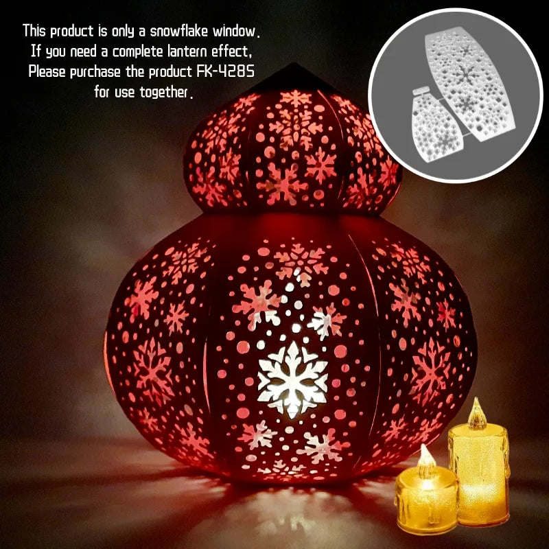 Christmas Snowflake Lantern Bundle Metal Cutting Dies Scrapbooking Card Making Paper Craft Album Decorative Embossing Cut Die