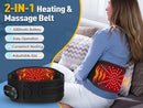 Cordless Hot Waist Belt Massager Lower Back Support Lumbar Protector Back Heated Vibration Massage Waist Brace Relief Pressure