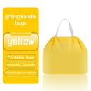 10pcs Plastic Drawstring Takeaway Bags Portable Fruit Lunch Box Gift Portable Drawstring Packaging Bags Custom Printed Logo