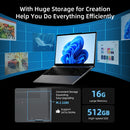 Bmax 15.6"" X15 Pro 16Gb Ram 512Gb Ssd Intel N95 Cpu Windows 11 Notebook 1920*1080 Dual Wifi USB Pc Laptop Ddr4