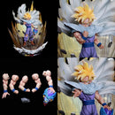 42cm Anime Dragon Ball Figure Super Saiyan Son Gohan PVC Action Figure with Light Effect Collection Desktop Statue Toys Gifts